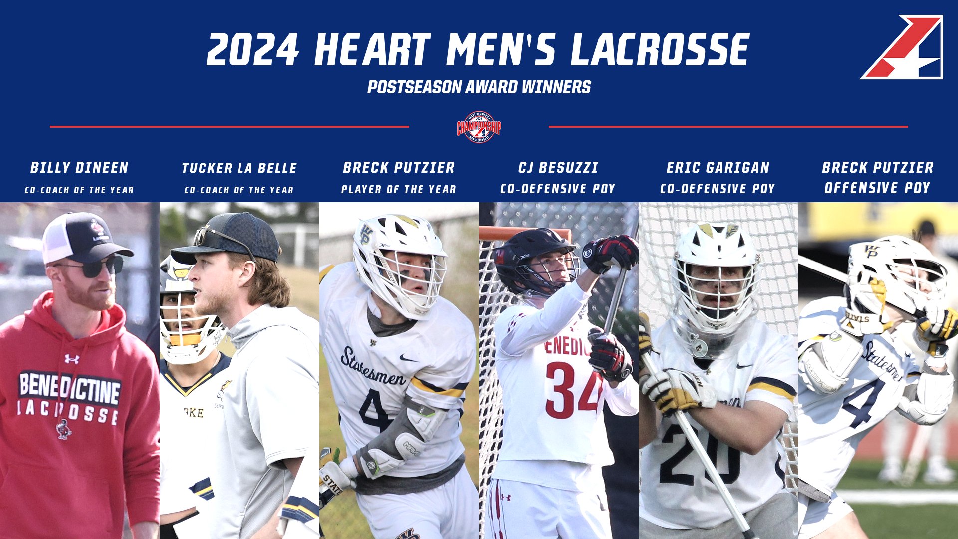 2024 Heart Men&rsquo;s Lacrosse All-Conference Teams Announced