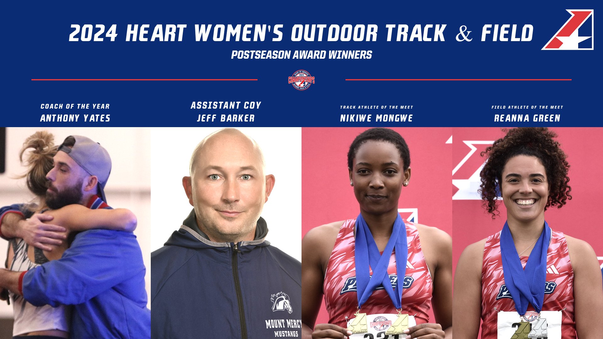 2024 Heart Women’s Outdoor Track & Field Postseason Award Winners Announced