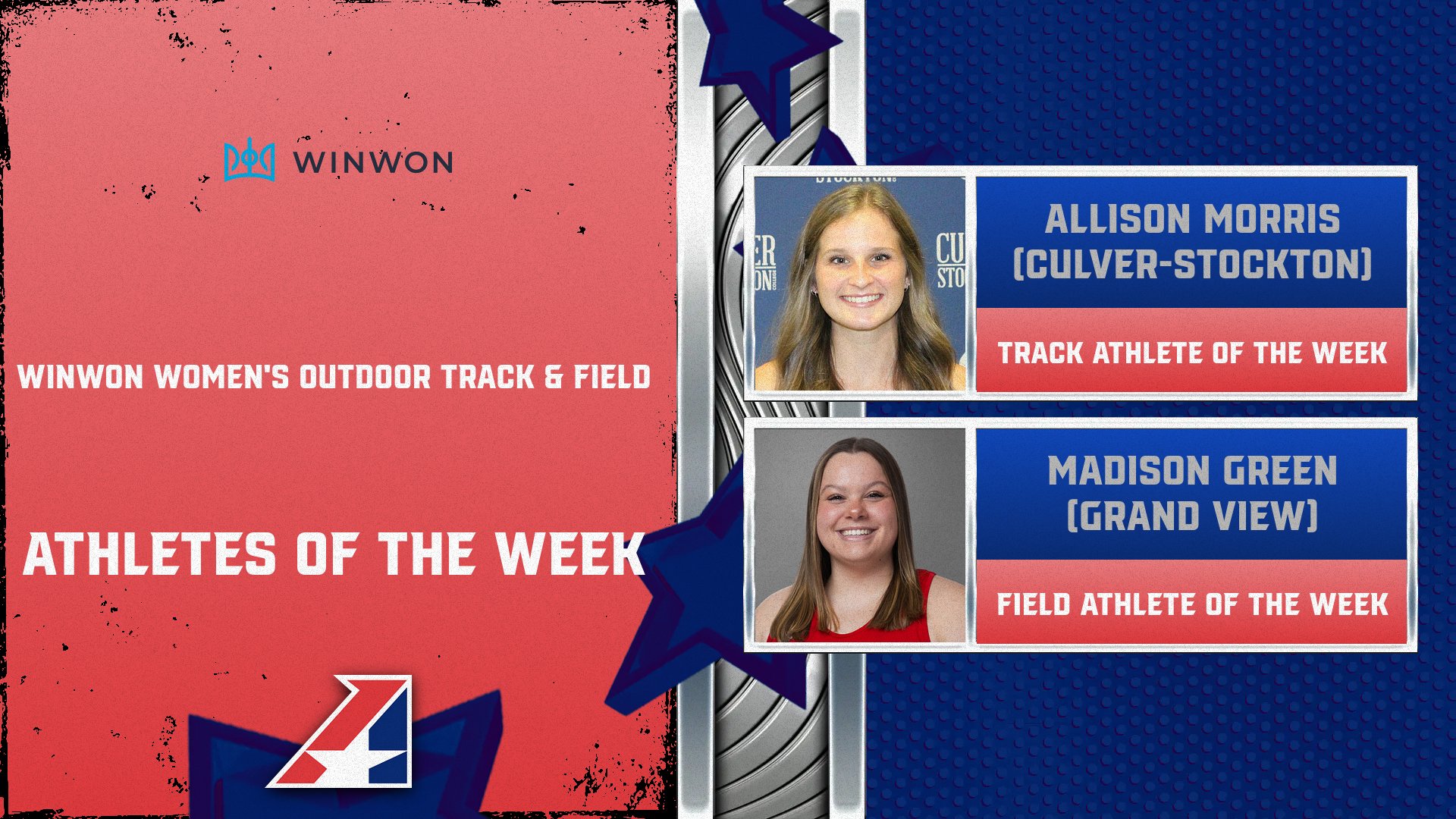 WinWon Women’s Outdoor Track & Field Athletes of the Week Announced
