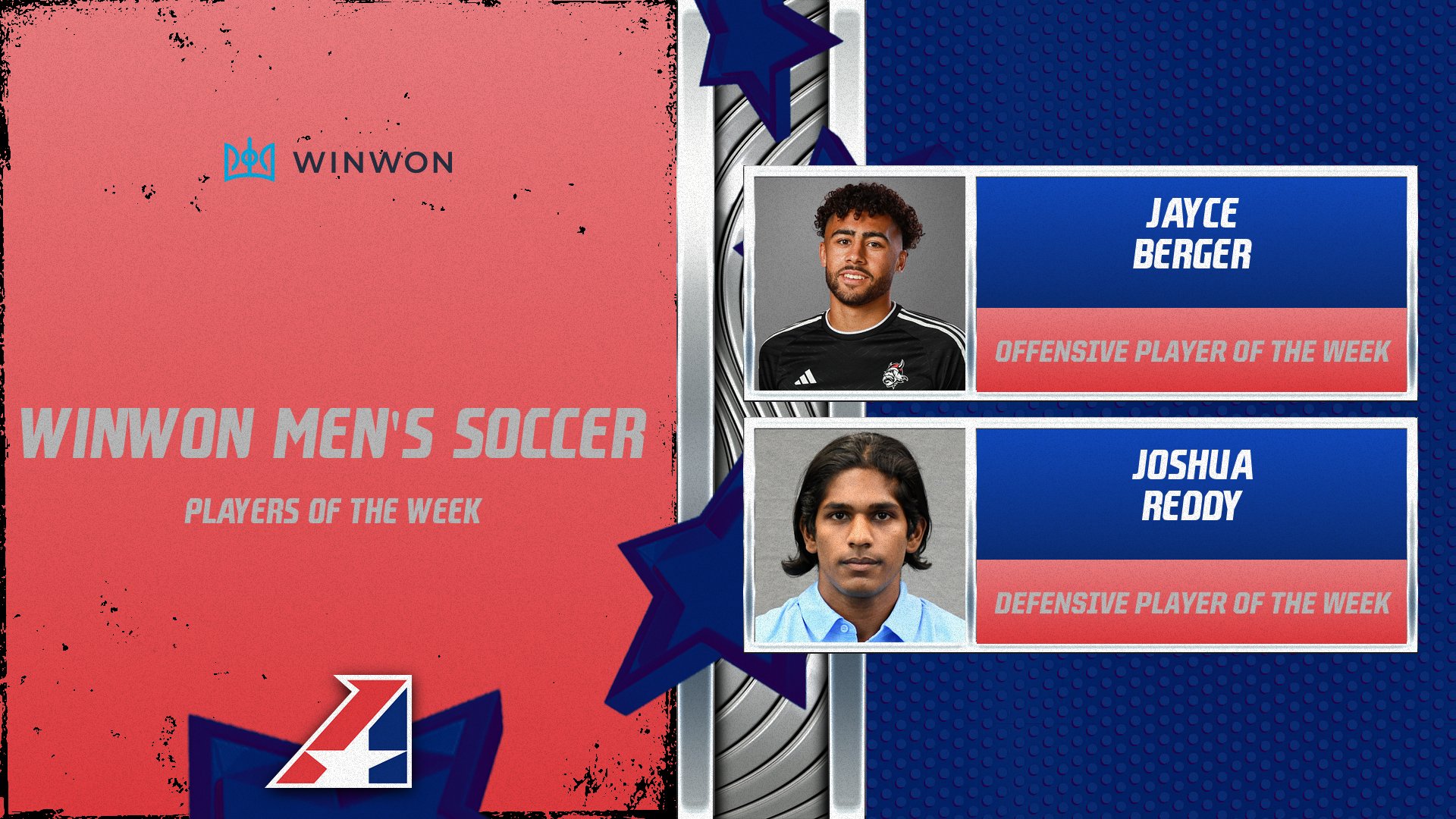 WinWon Men’s Soccer Players of the Week Announced – September 11