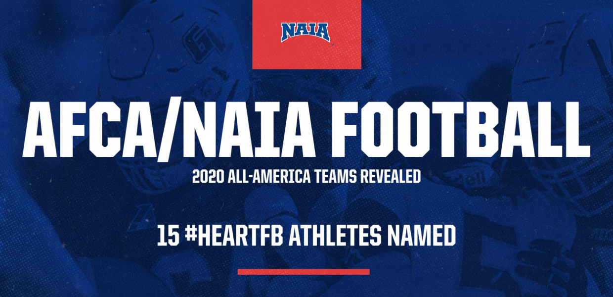 Fifteen #HeartFB Players Tabbed as NAIA All-Americans