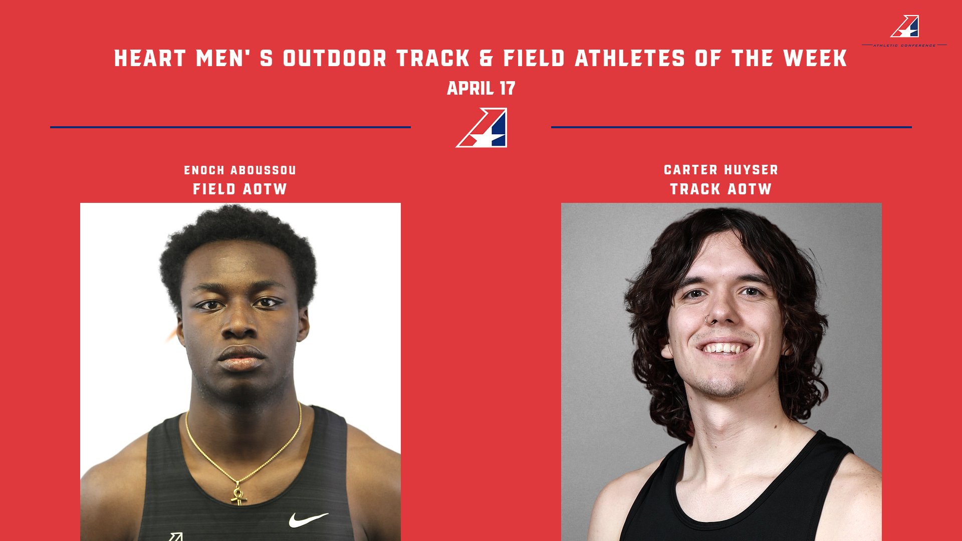 Missouri Valley’s Aboussou, Grand View’s Huyser Collect Heart Men’s Outdoor Honors