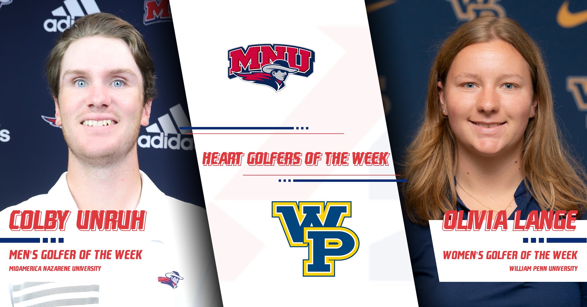 MNU&rsquo;s Unruh, WPU&rsquo;s Lange Capture Heart Golfer of the Week Honors
