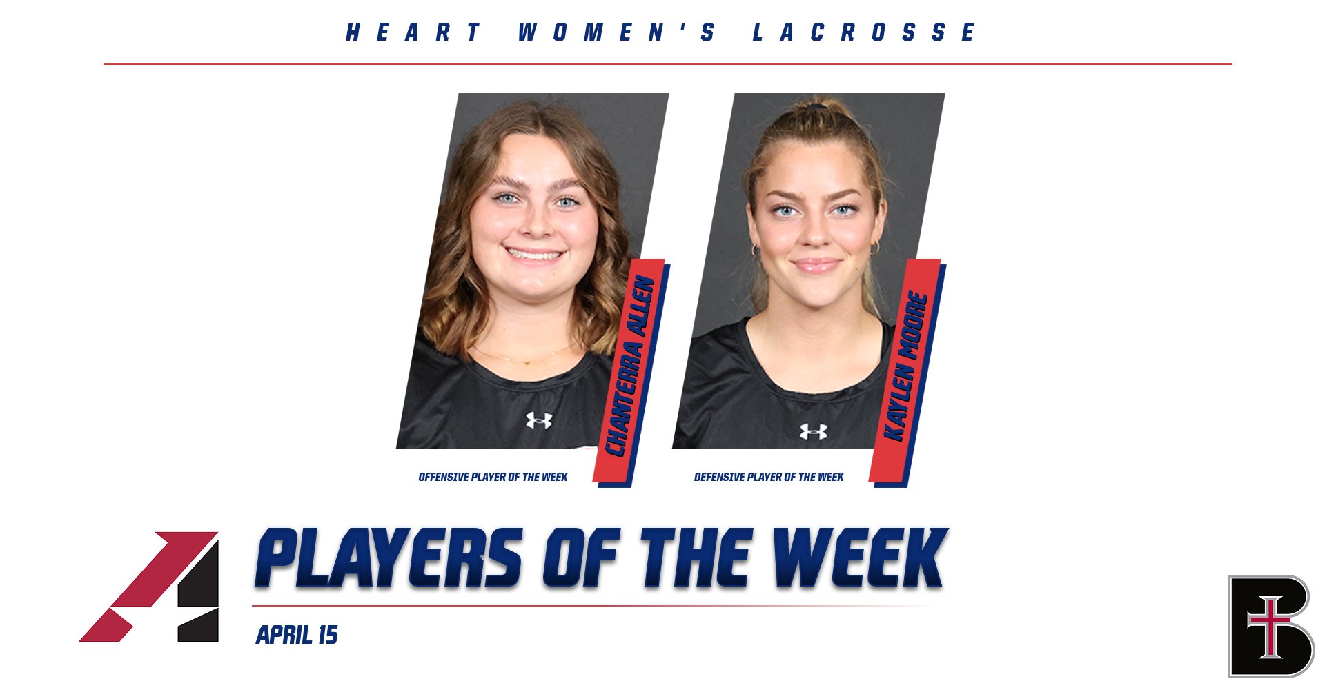 No. 10 Benedictine College Sweeps Heart Women&rsquo;s Lacrosse Weekly Awards