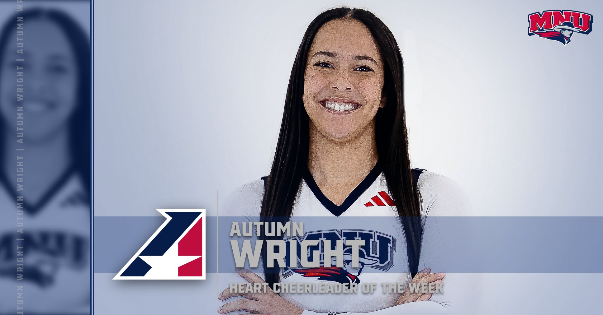 Autumn Wright of MNU Selected First Heart Cheerleader of the Week of 2024