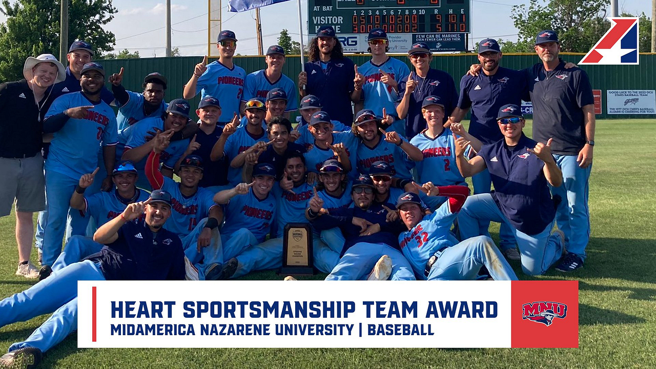 MidAmerica Nazarene Baseball Garners Heart Sportsmanship Team Award