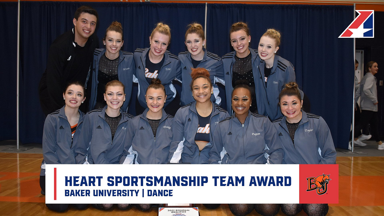 Baker University Dance Selected for Heart Sportsmanship Team Award