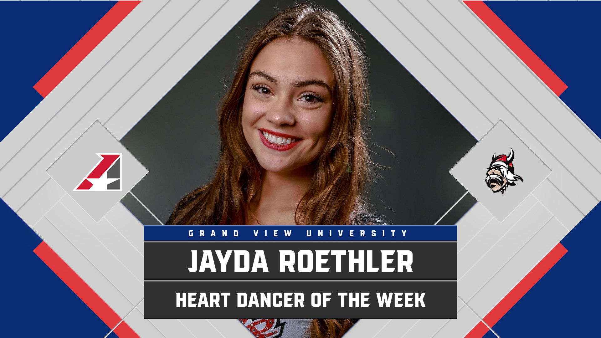 Grand View’s Jayda Roethler Selected for First-Ever Heart Dancer of the Week Award