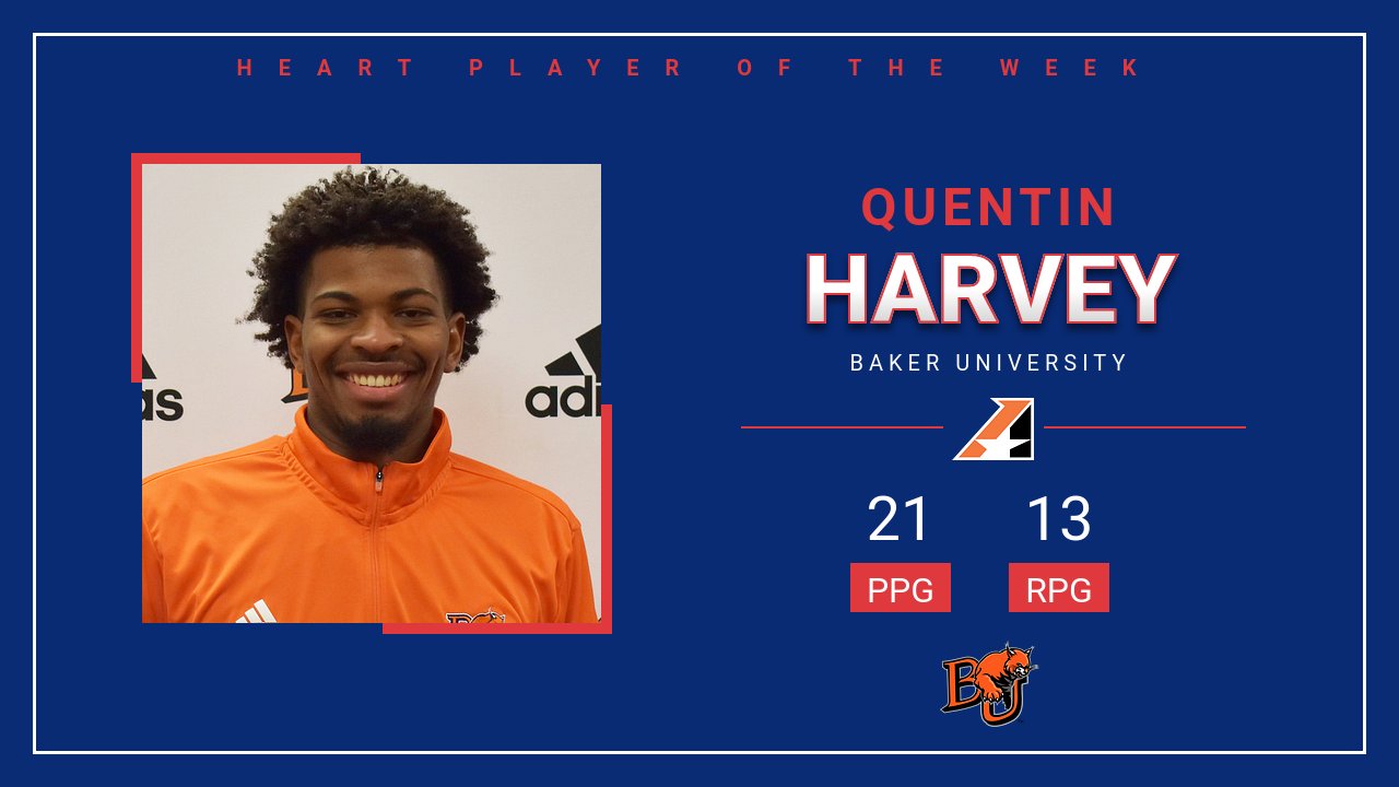 Quentin Harvey of Baker Captures First Heart Player of the Week Nod of 2022-23