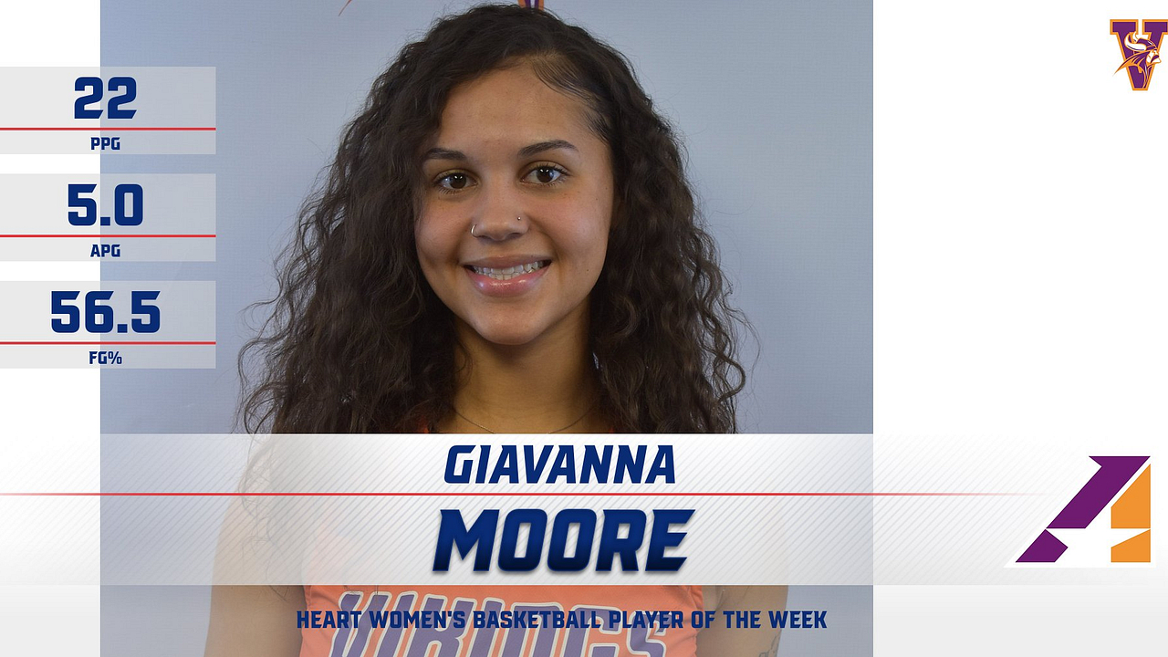 Missouri Valley’s Giavanna Moore Earns First Heart Women’s Basketball Player of the Week of 2022-23