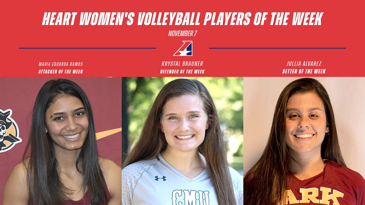 Final Heart Women’s Volleyball Players of the Week Announced