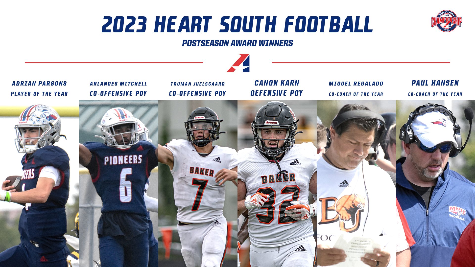 2023 Heart South Football All-Conference Selections Announced
