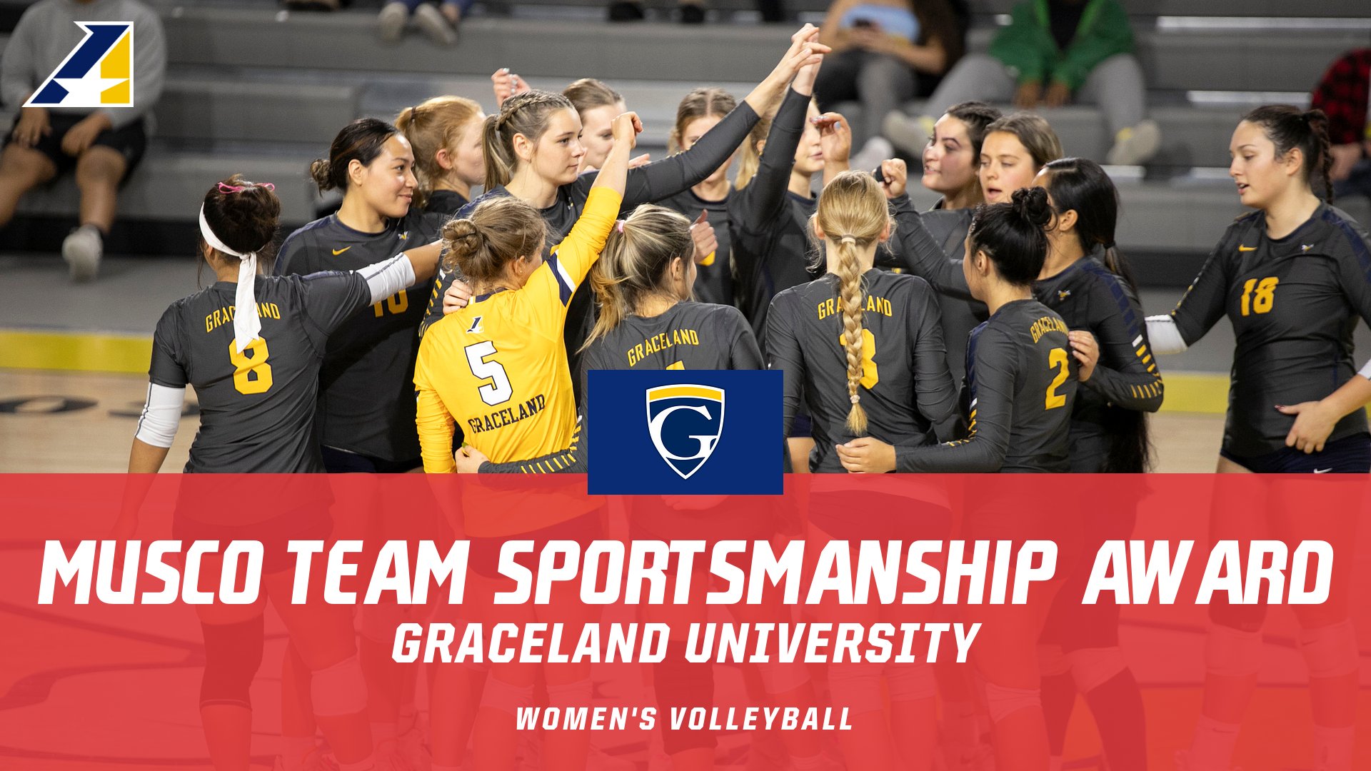 Graceland Women&rsquo;s Volleyball Selected for the Musco Team Sportsmanship Award