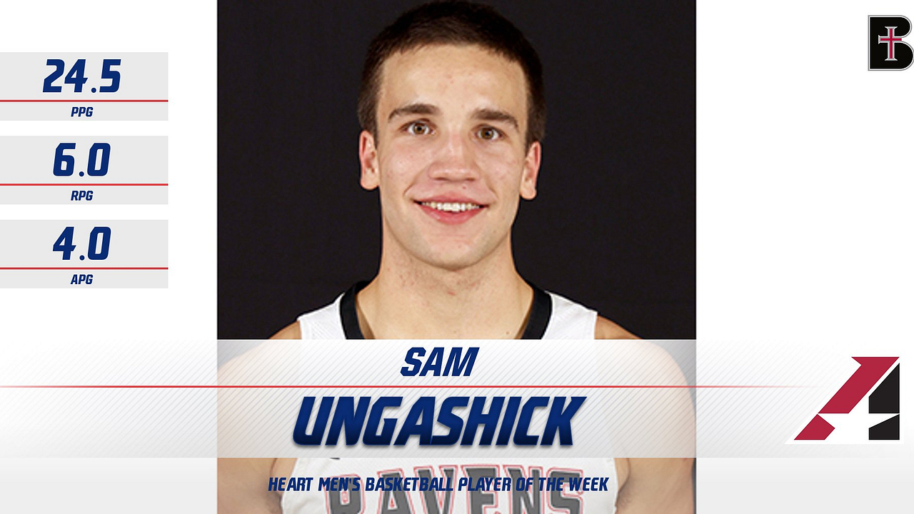 Sam Ungashick of Benedictine Garners Heart Men’s Basketball Player of the Week