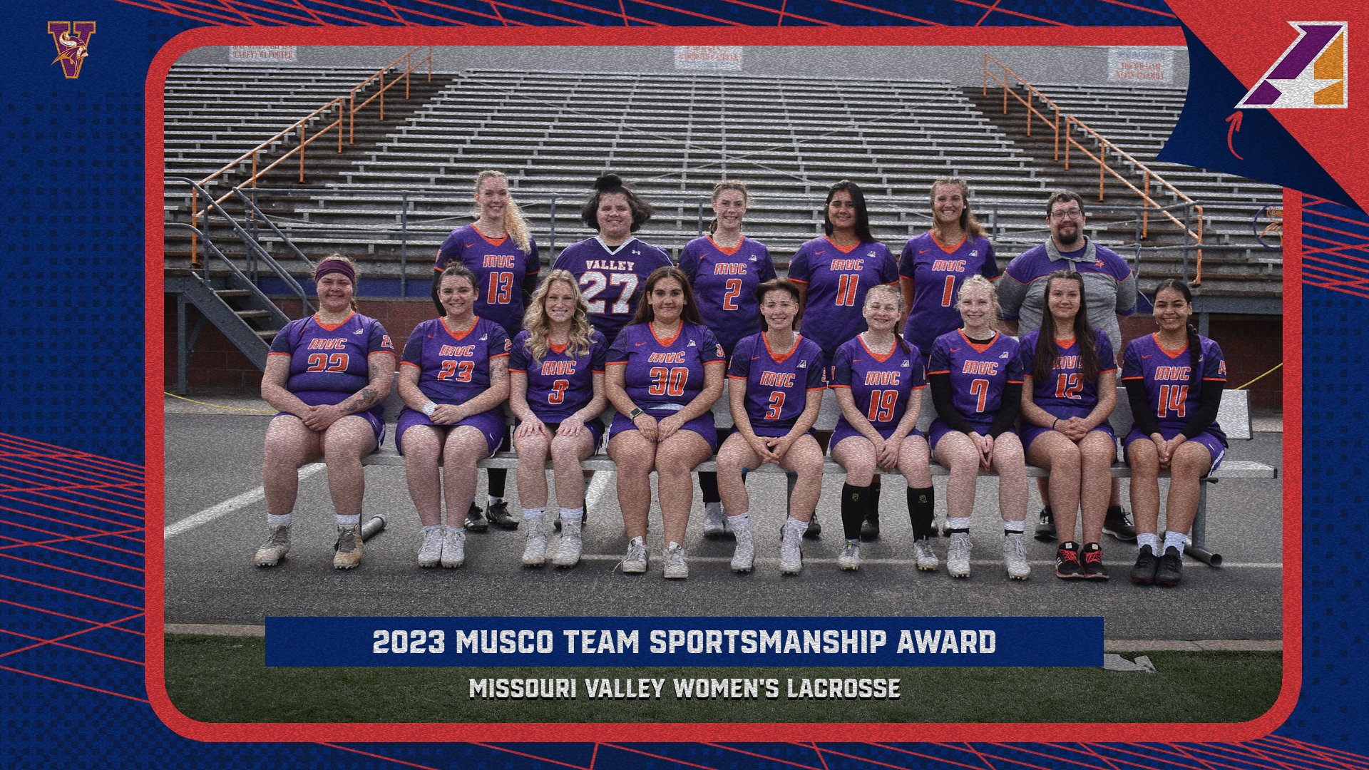 Missouri Valley Women’s Lacrosse Selected for First-Ever 2023 Musco Team Sportsmanship Award
