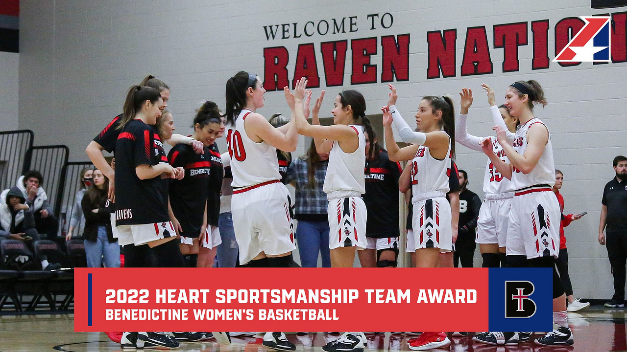 Benedictine Women’s Basketball Earns Heart Sportsmanship Team Award