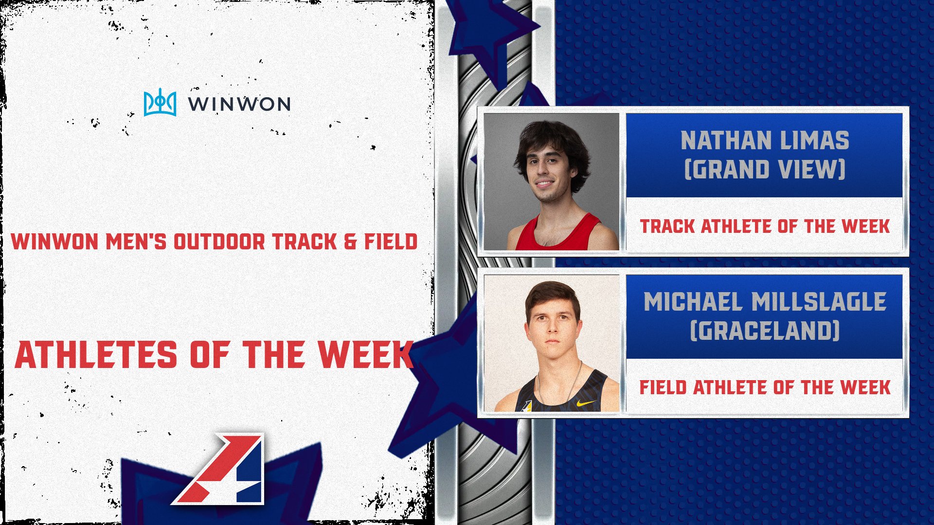 WinWon Men’s Outdoor Track & Field Athletes of the Week Announced