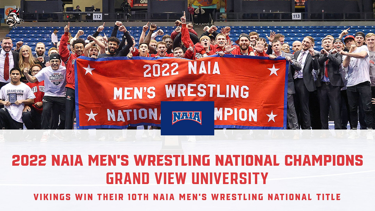 No. 1 Grand View Men&rsquo;s Wrestling Wins 10th NAIA National Championship