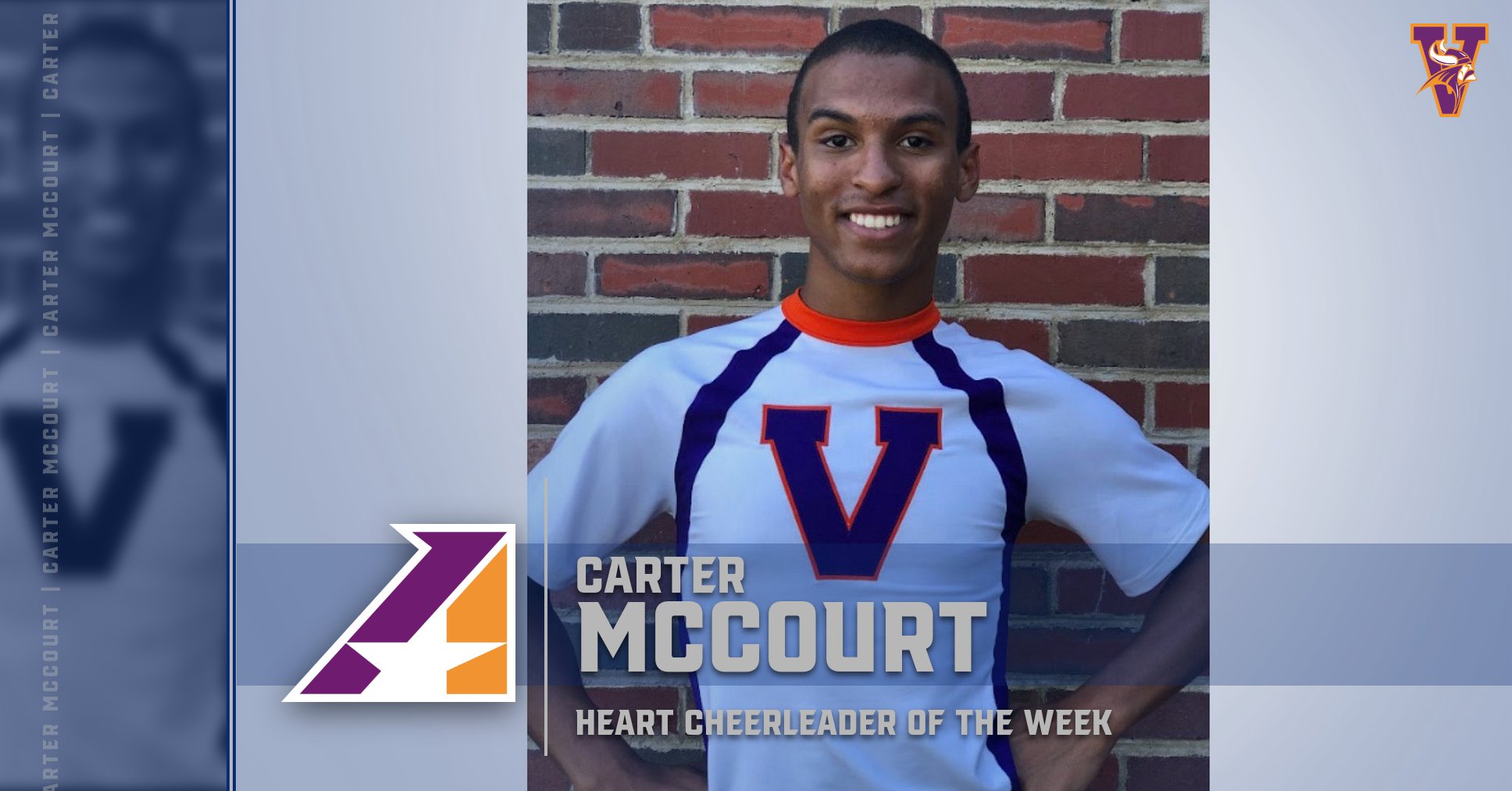Missouri Valley’s Carter McCourt Named Heart Cheerleader of the Week