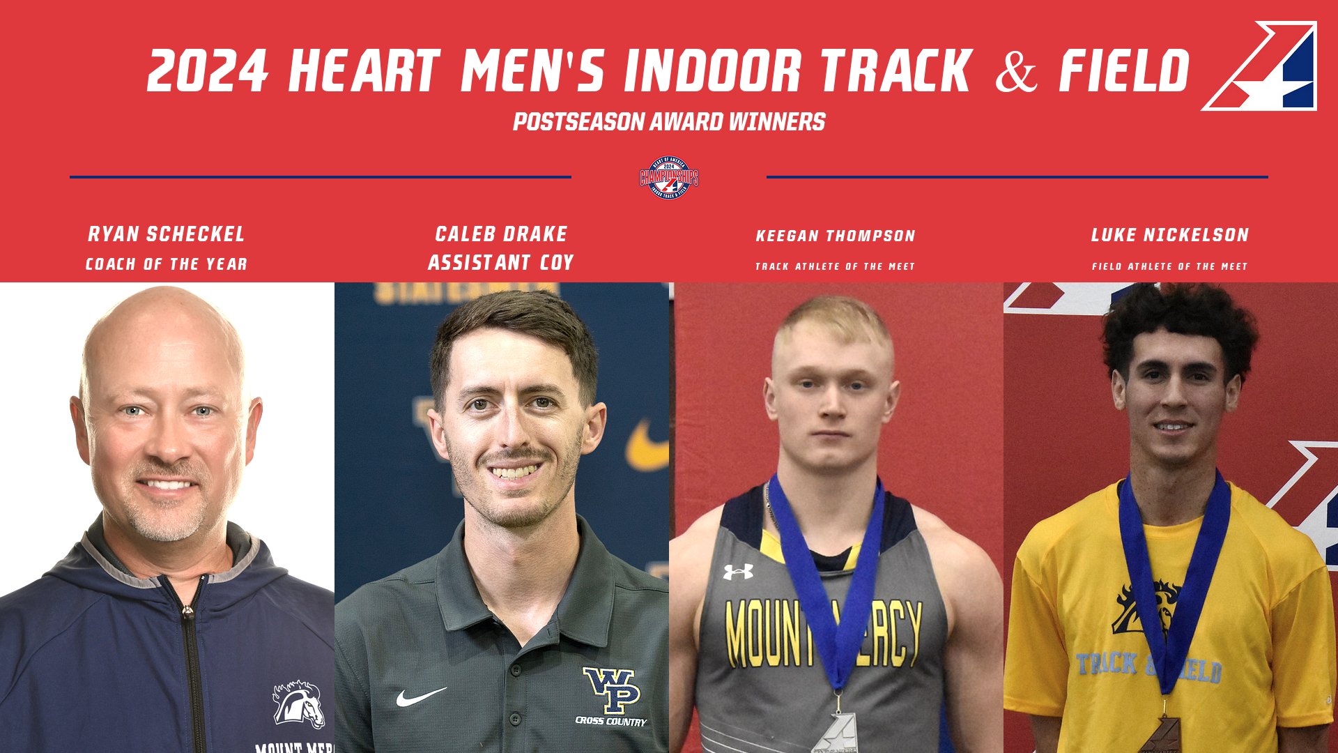 2024 Heart Men's Indoor Track & Field Postseason Awards Announced