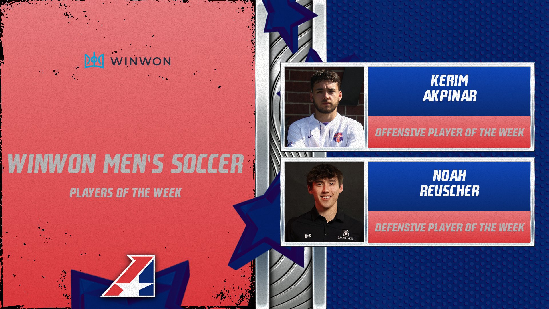 WinWon Men's Soccer Players of the Week Announced - October 16