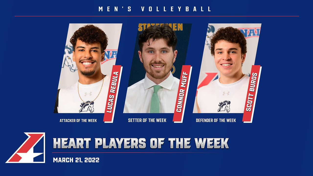 Heart Men’s Volleyball Players of the Week – March 21, 2022