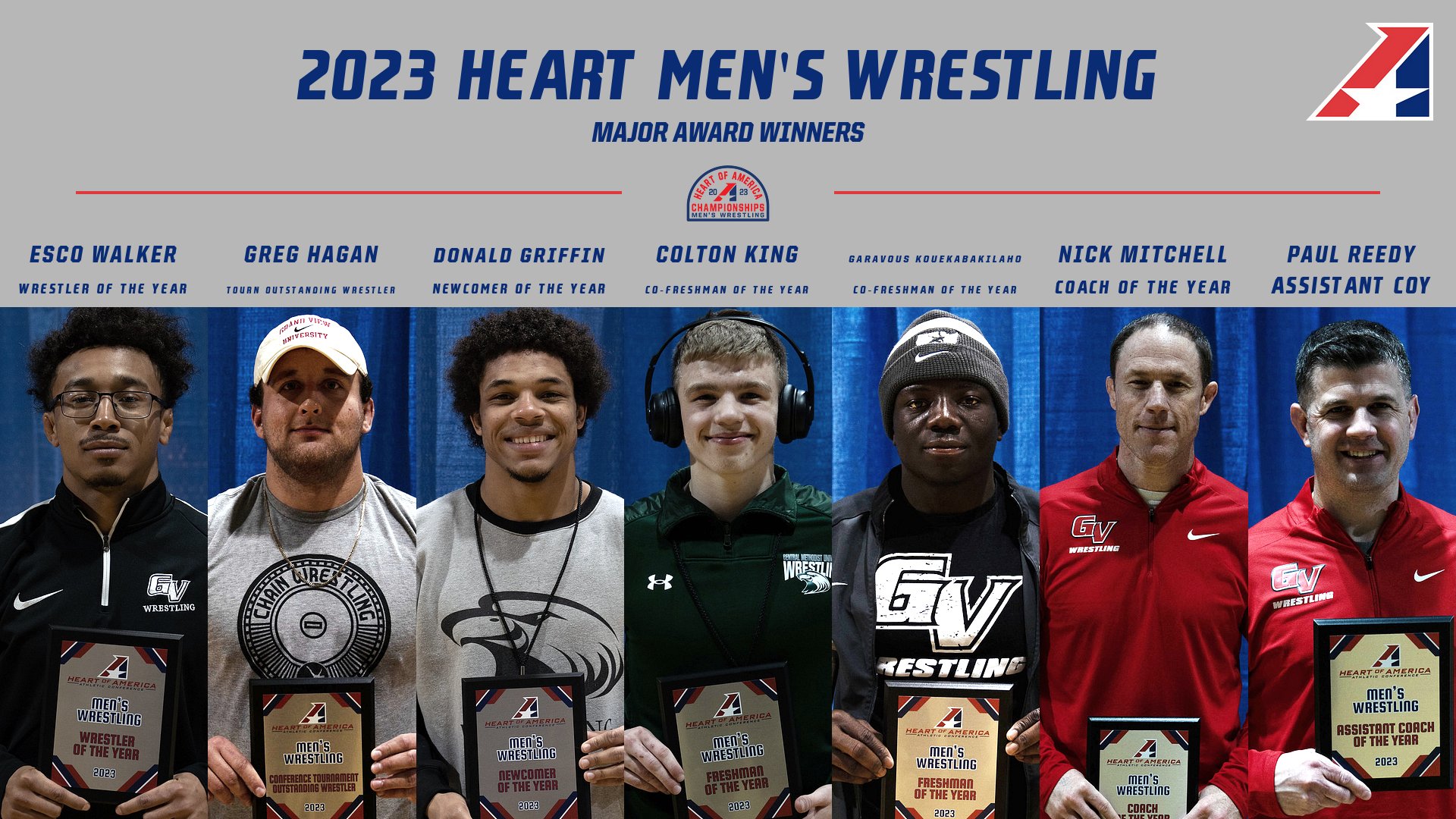 Heart Announces 2023 Men’s Wrestling Major Award Winners & All-Conference Teams
