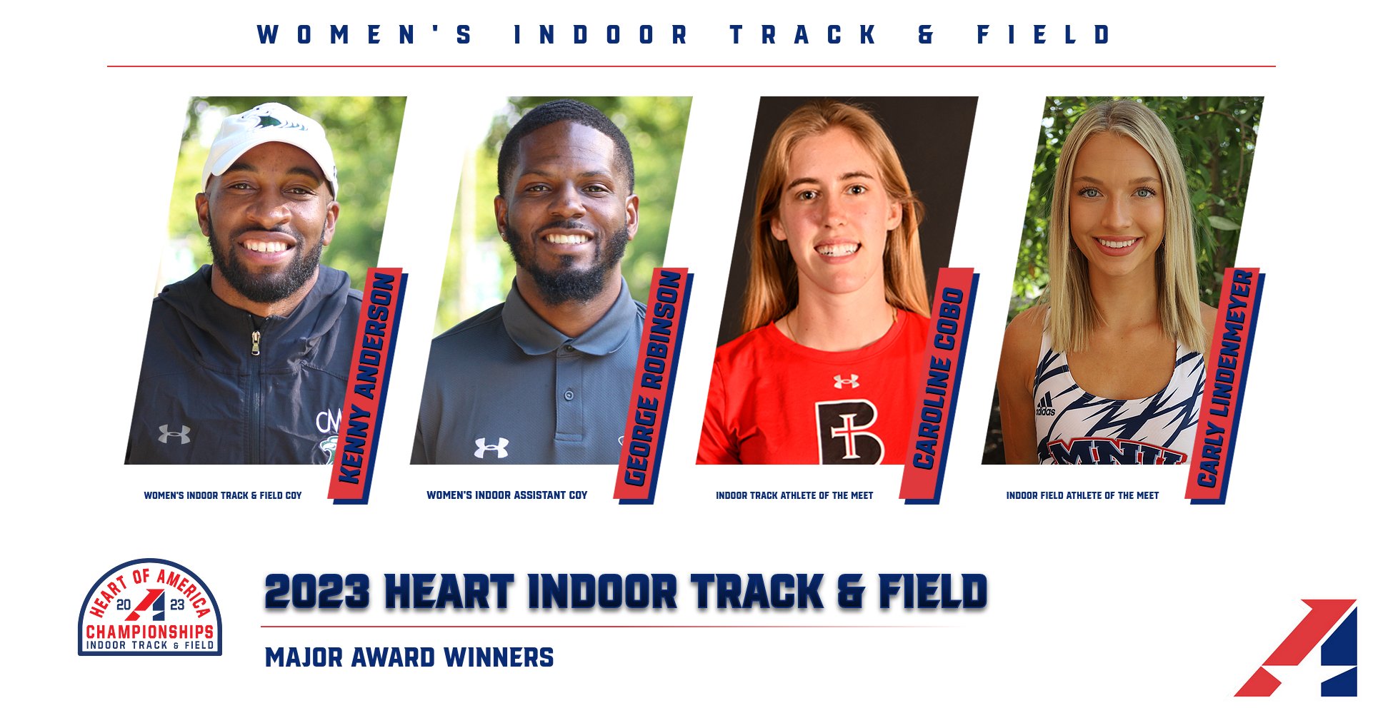 2023 Heart Women’s Indoor Track & Field Major Award Winners Announced