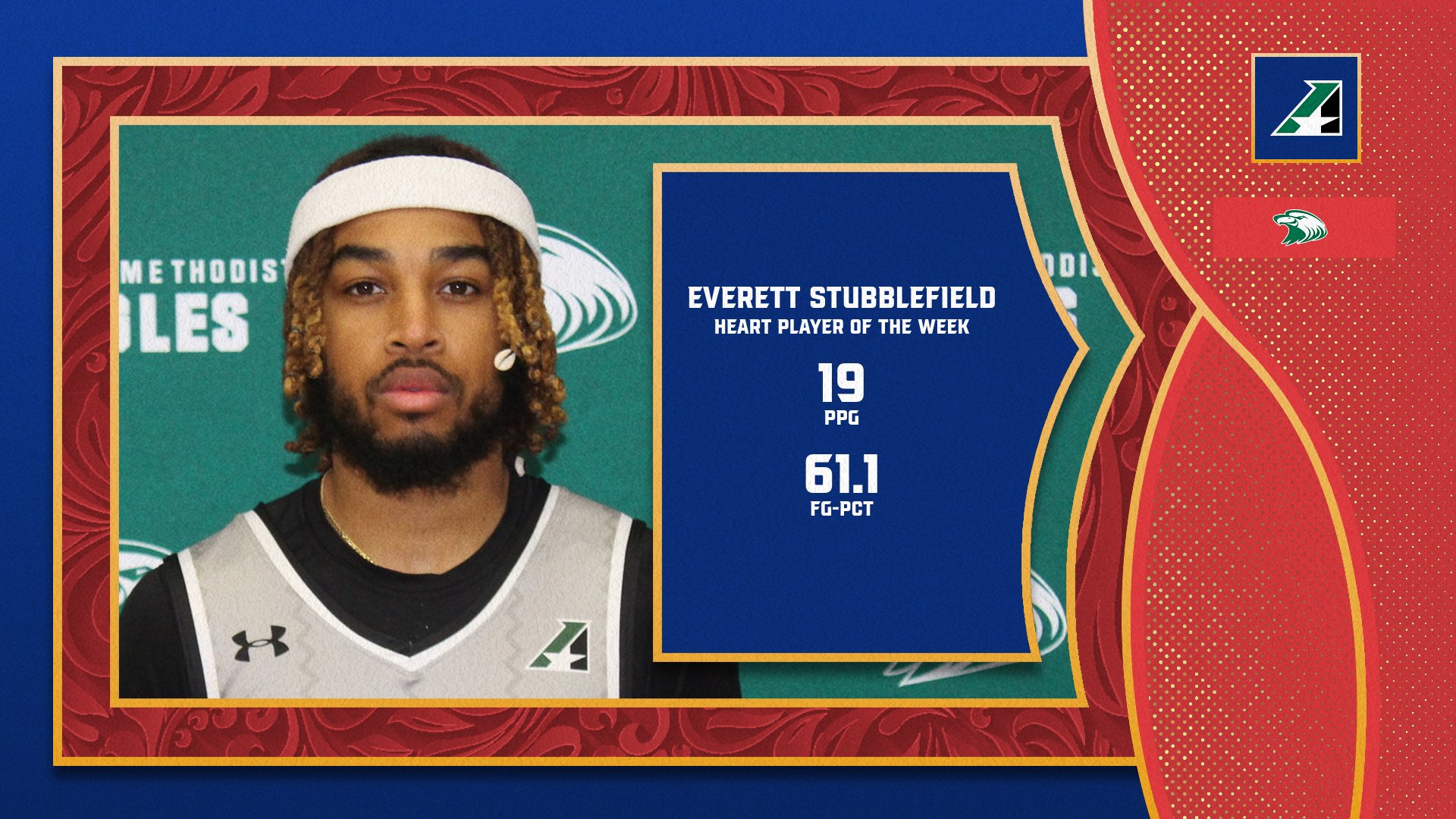 Central Methodist’s Everett Stubblefield Selected Heart Men’s Basketball Player of the Week