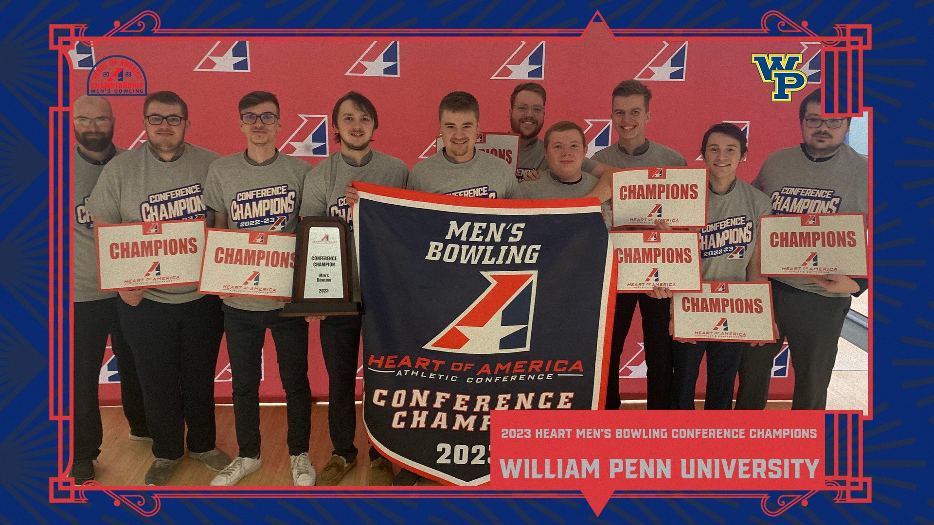 William Penn Wins Second Heart Men’s Bowling Conference Championship