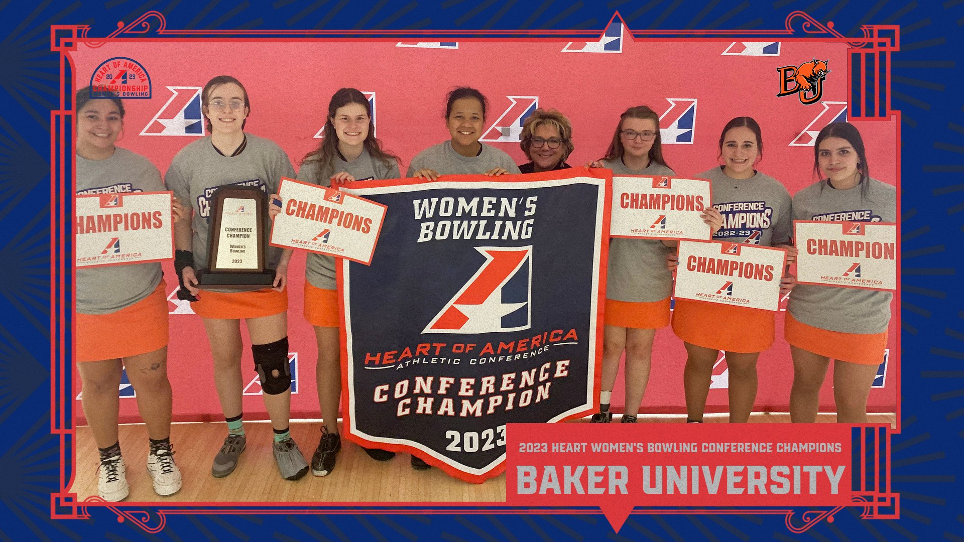 Baker University Secures Fourth-Straight Heart Women’s Bowling Conference Championship
