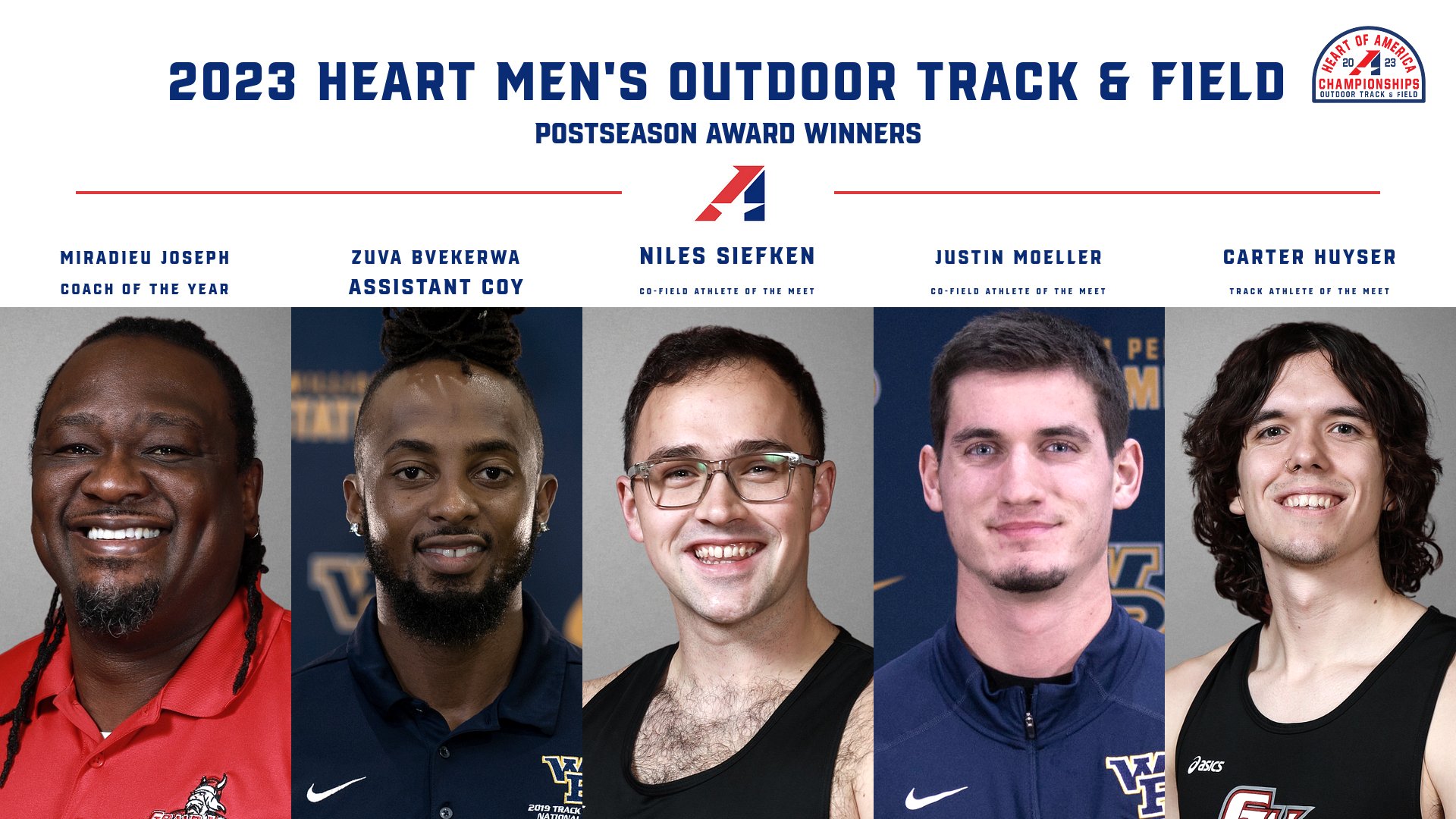 2023 Heart Men's Outdoor Track & Field Postseason Awards Announced