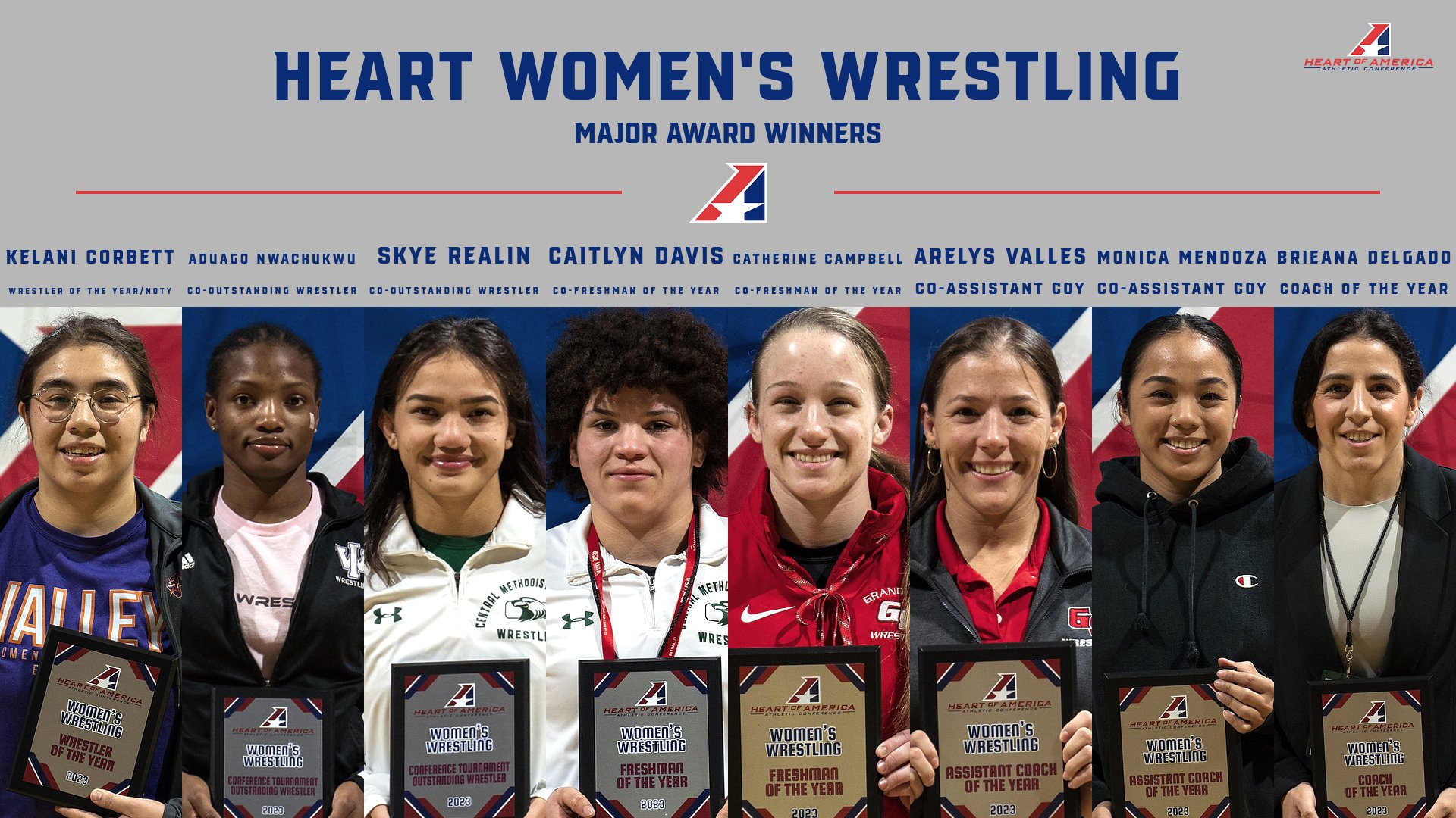 Heart Announces 2023 Women’s Wrestling Major Award Winners and All-Conference Teams