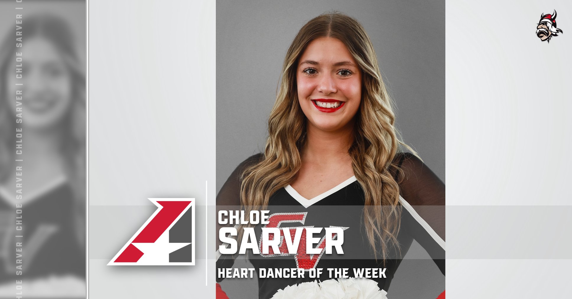 Chloe Sarver of Grand View Selected Heart Dancer of the Week