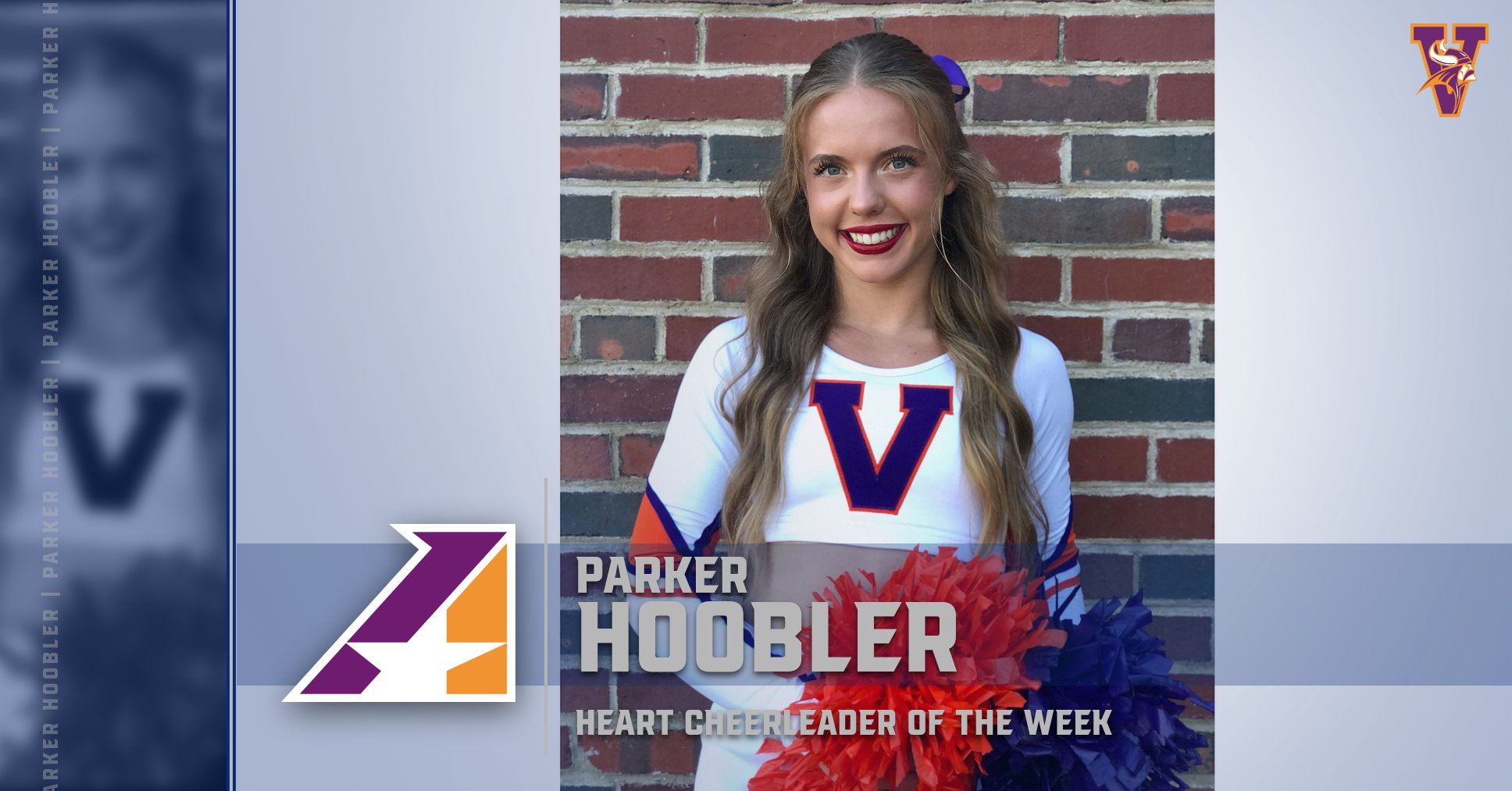 Parker Hoobler of Heart Champion Missouri Valley Selected Final Heart Cheerleader of the Week of 2024