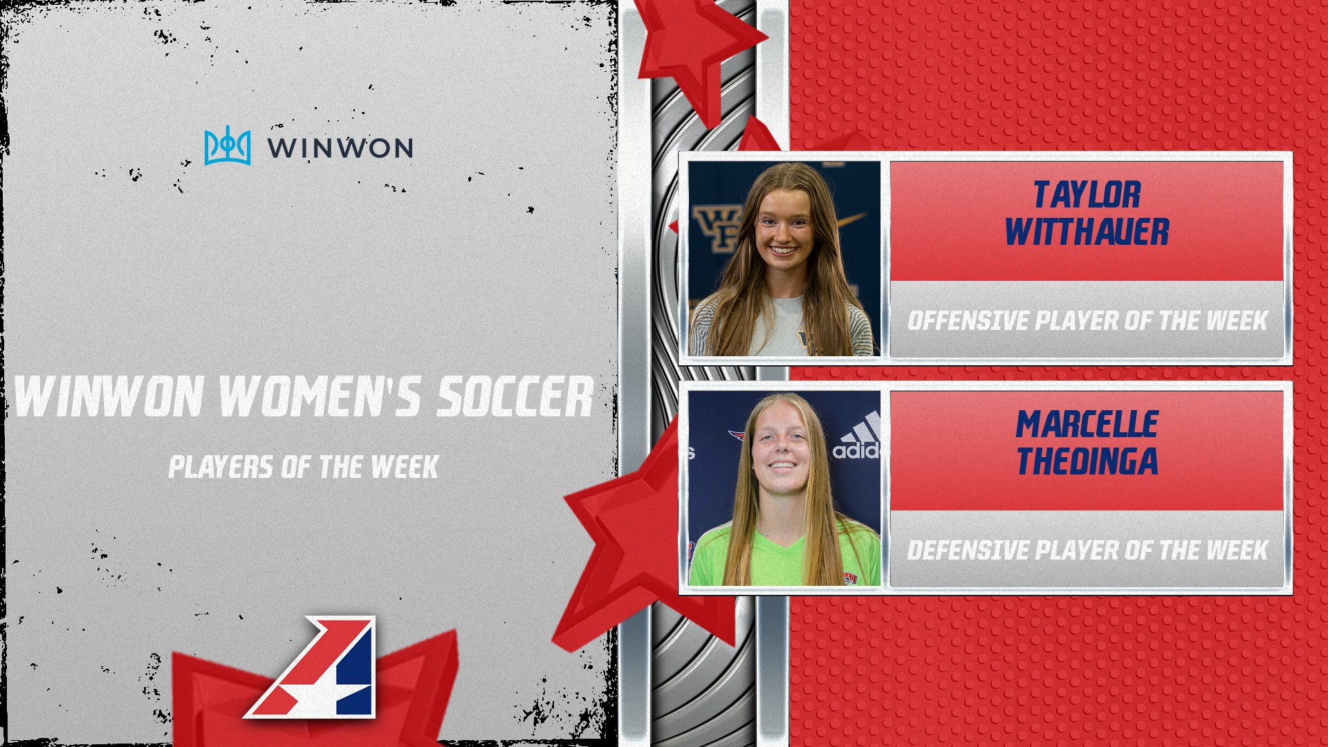 WinWon Women’s Soccer Conference Players of the Week Announced