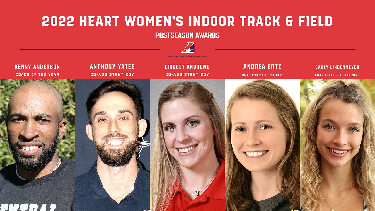 2022 Heart Women’s Indoor Track & Field Postseason Awards Announced
