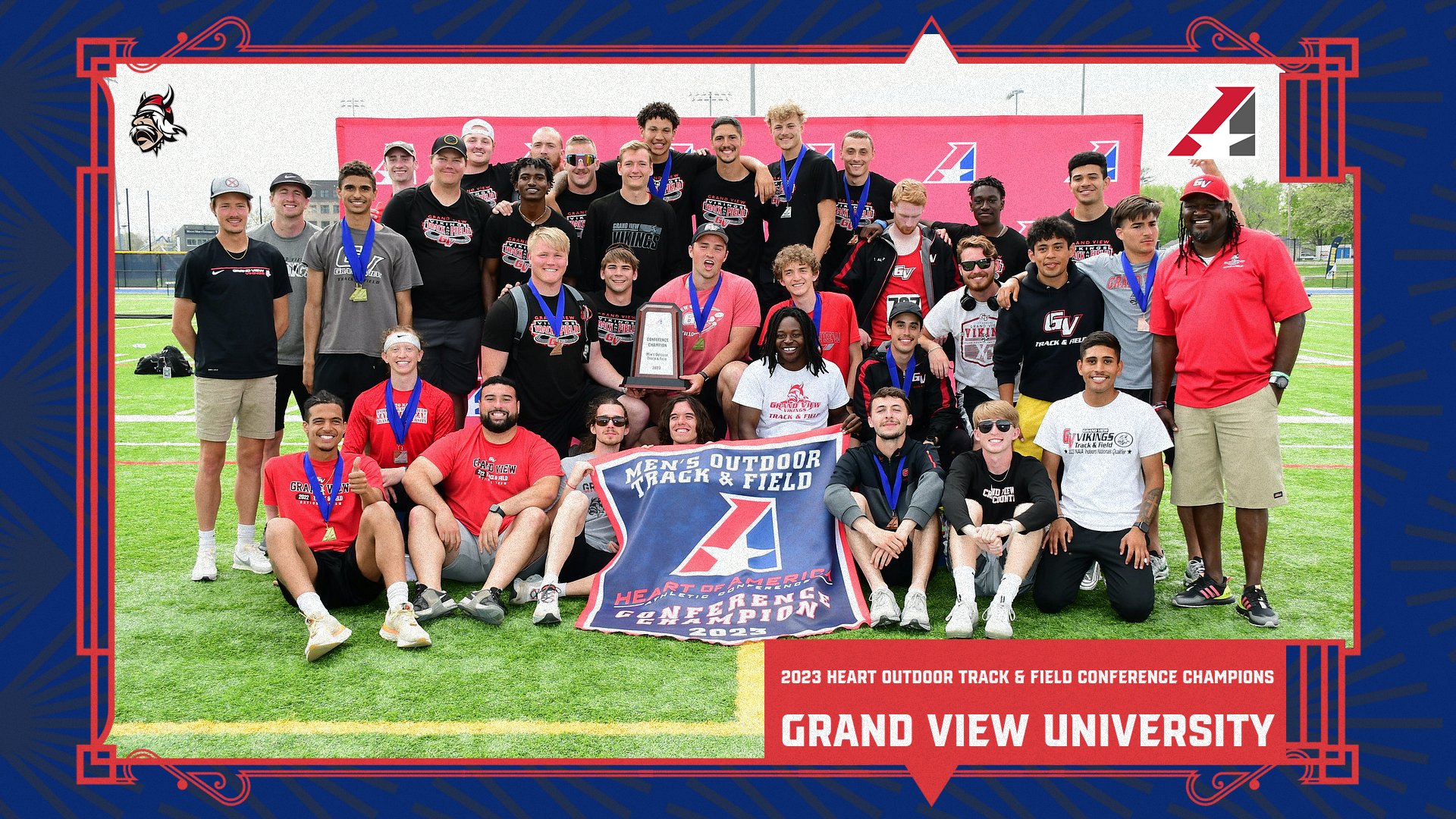 Grand View Wins Fifth-Straight Heart Men’s Outdoor Track & Field Conference Championship