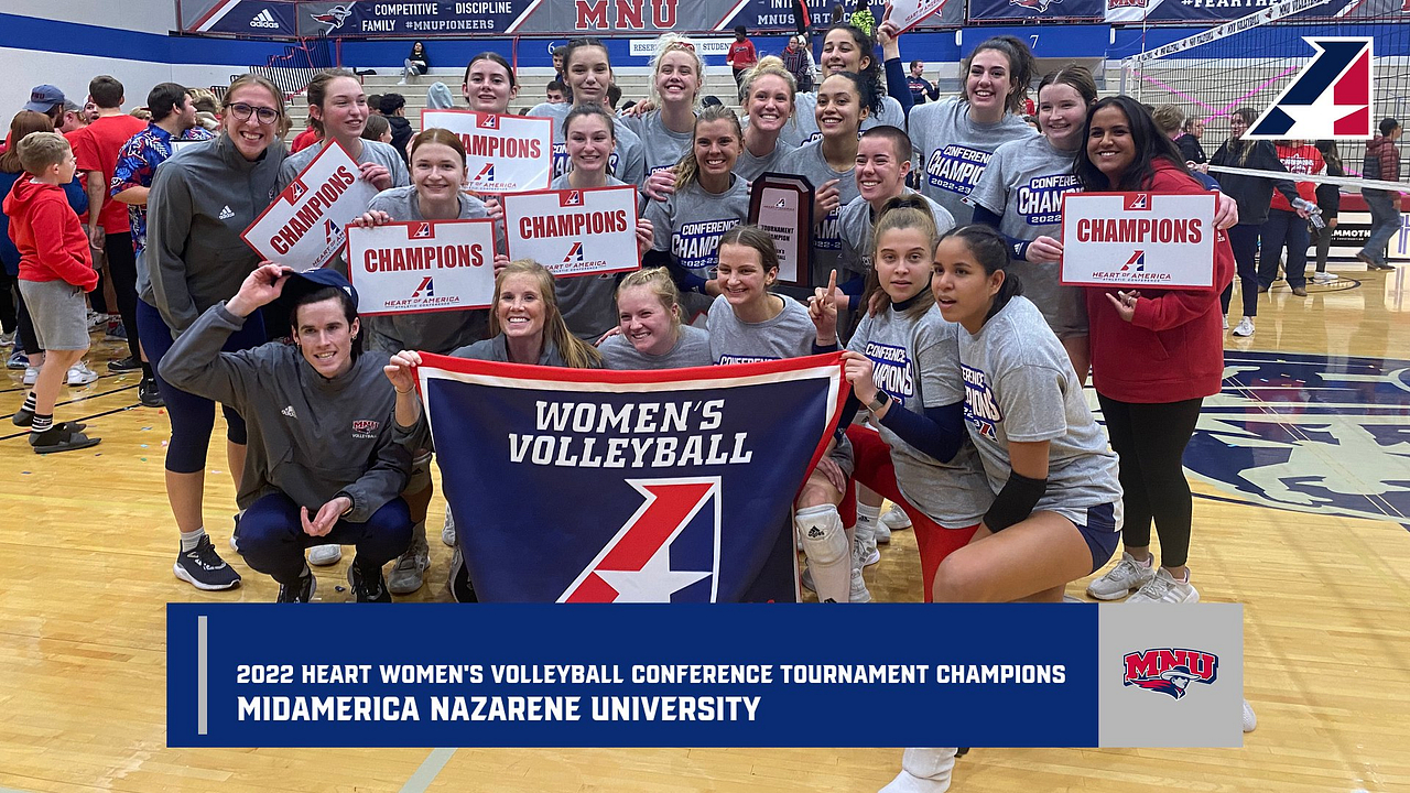 No. 1 MidAmerica Nazarene Defeats No. 2 Park in Five Sets for Heart Conference Tournament Championship