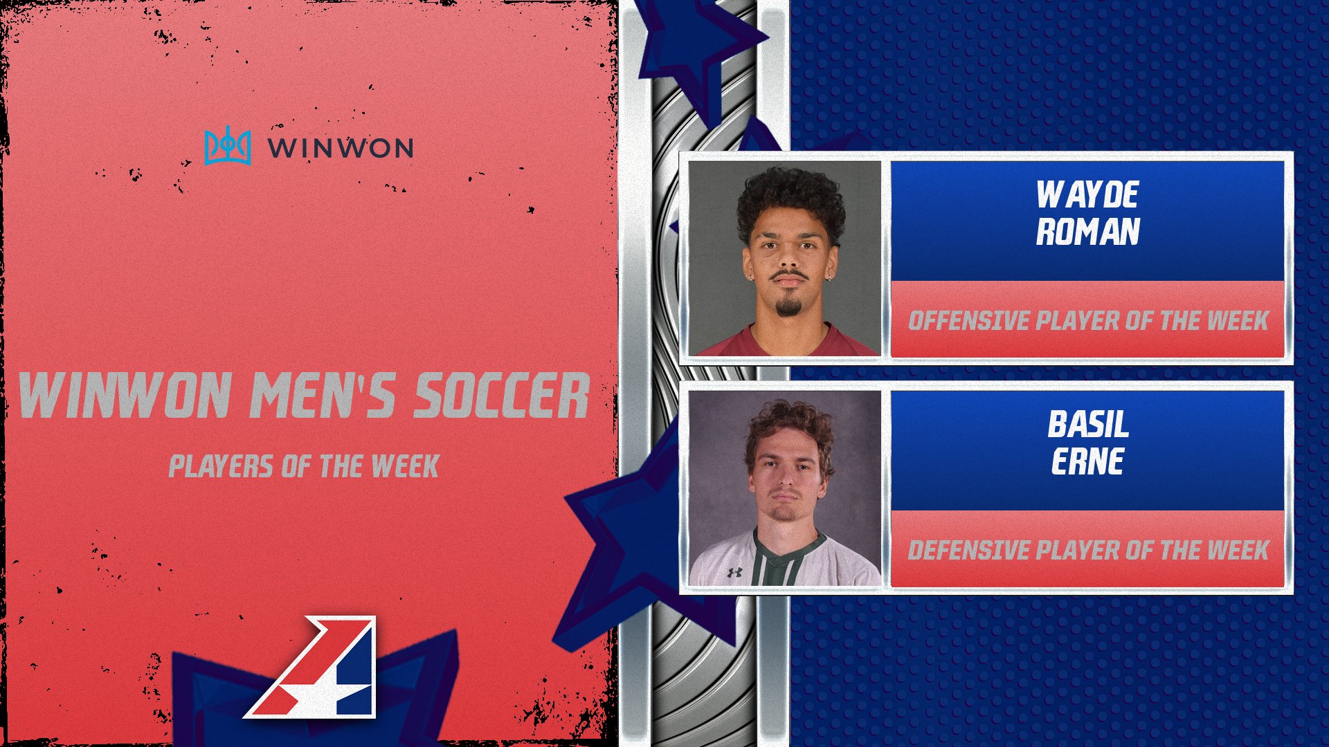 WinWon Men’s Soccer Players of the Week Announced – October 30