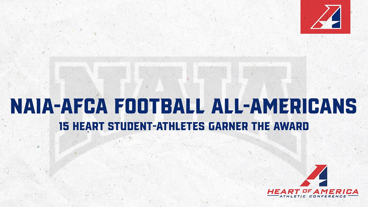 15 Heart Football Players Garner NAIA-AFCA All-America Honors