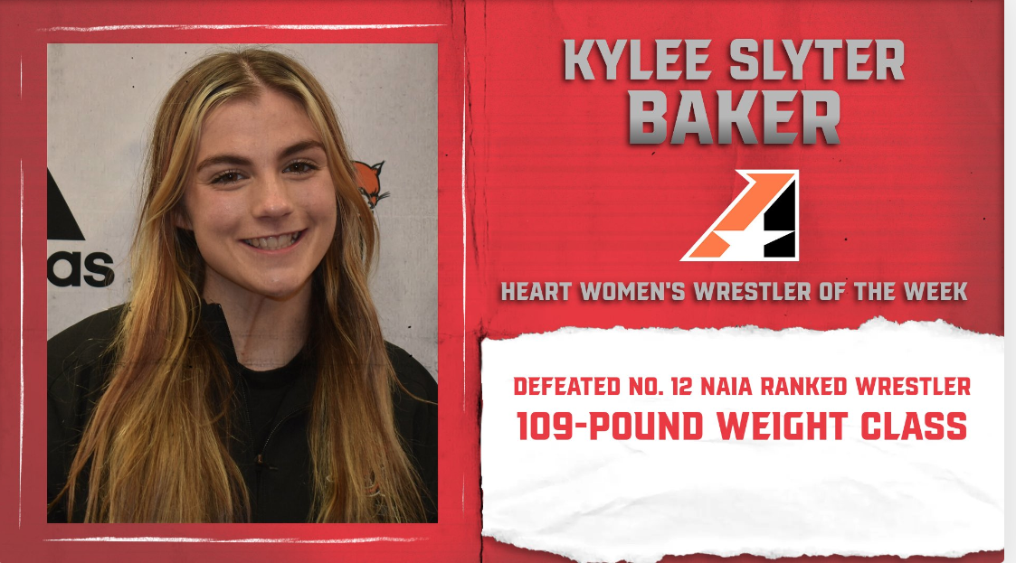 No. 20 Ranked Kylee Slyter Earns Heart Women’s Wrestler of the Week Laurels