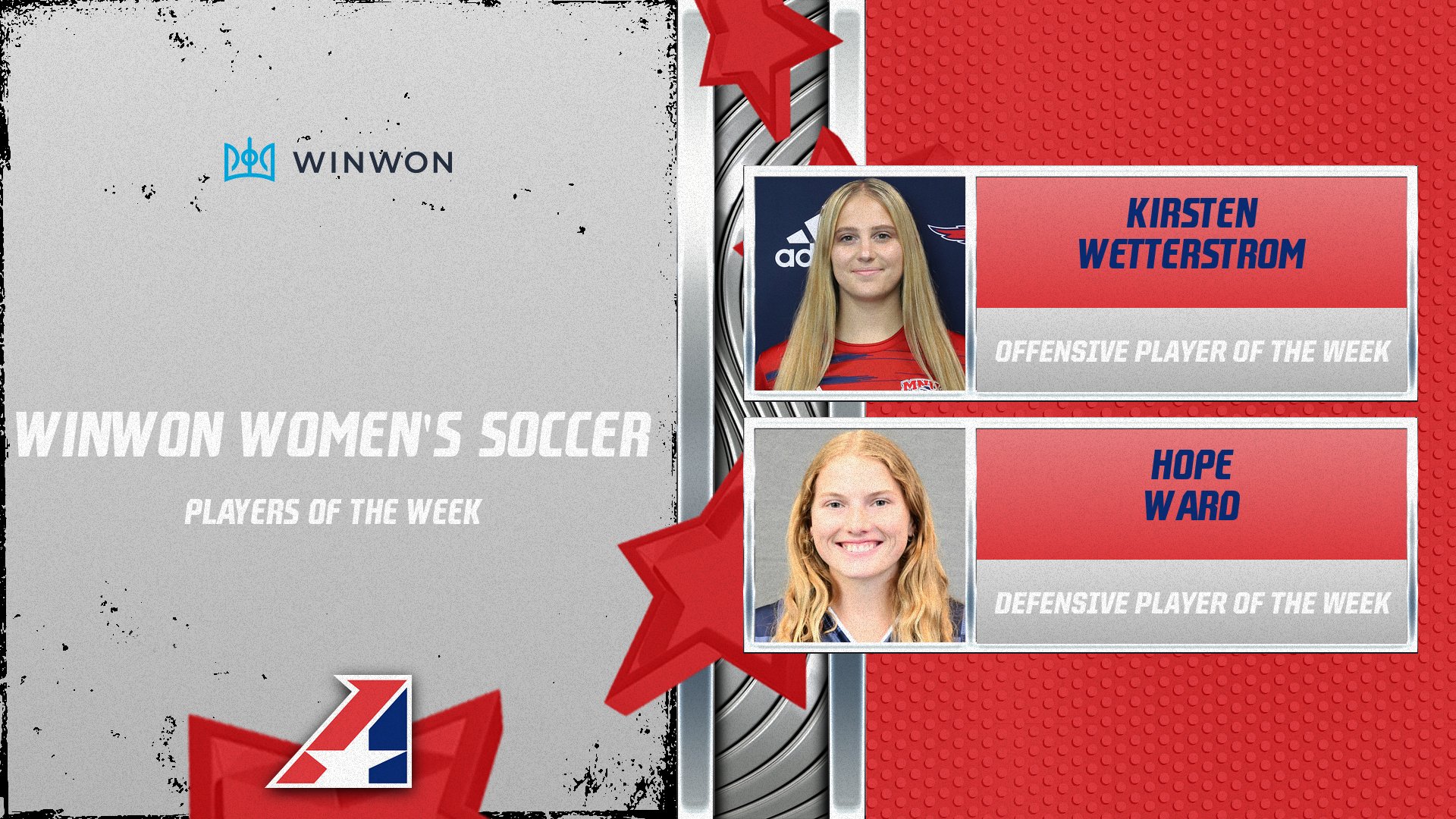 Heart Announces WinWon Women’s Soccer Players of the Week – September 18
