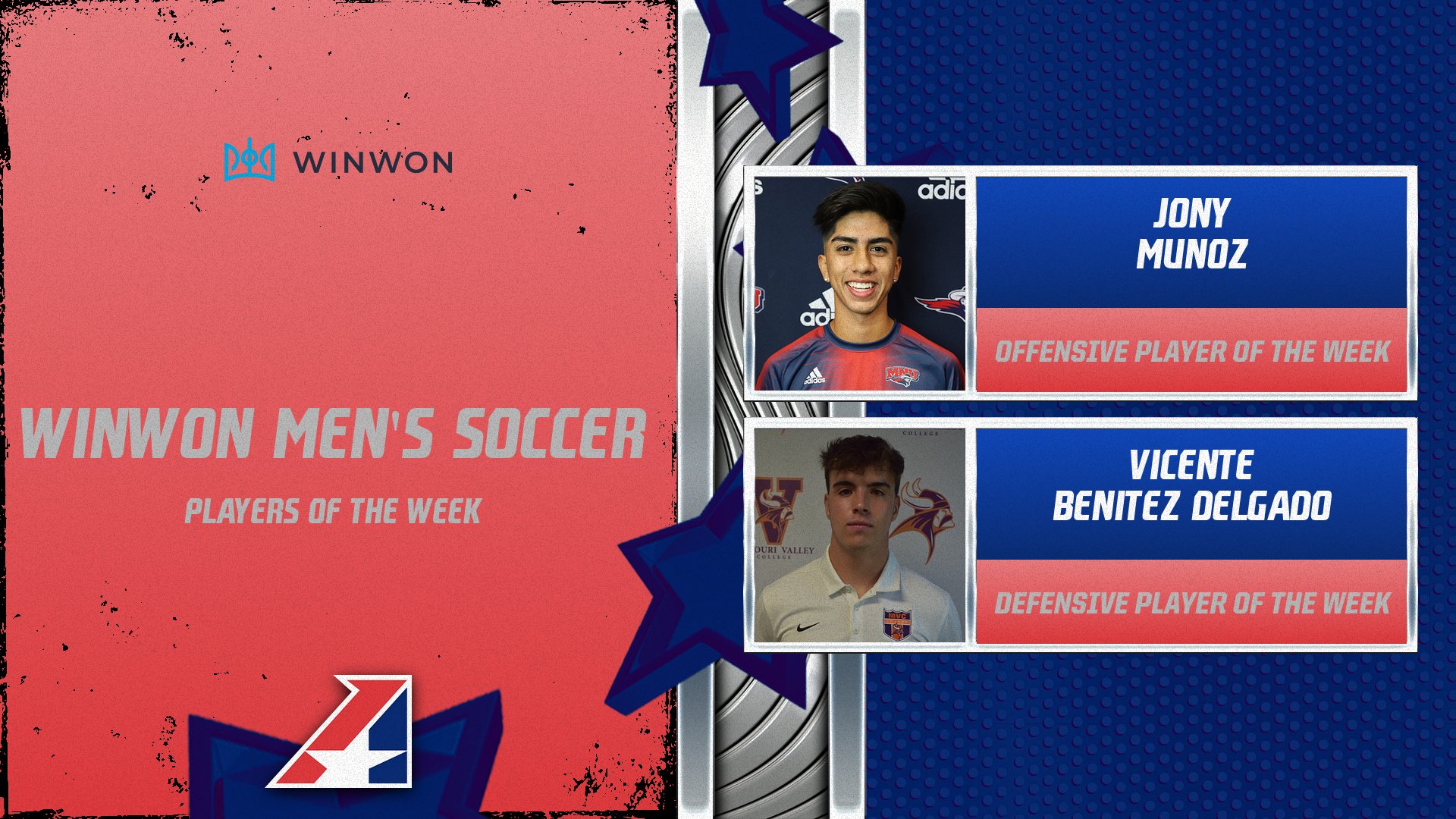 Heart Announces WinWon Men’s Soccer Players of the Week – September 18